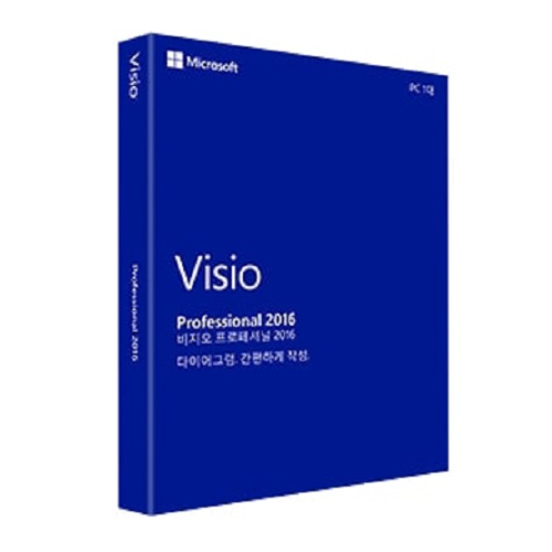 Visio Pro 2016 Win All Lng PK Lic Online DwnLd (다운로드 전용)